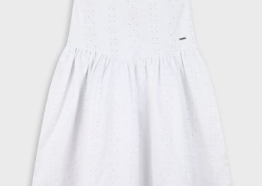 Κιπούρ φόρεμα για κορίτσι | ΛΕΥΚΟ - Energiers - 